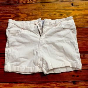 White jean shorts